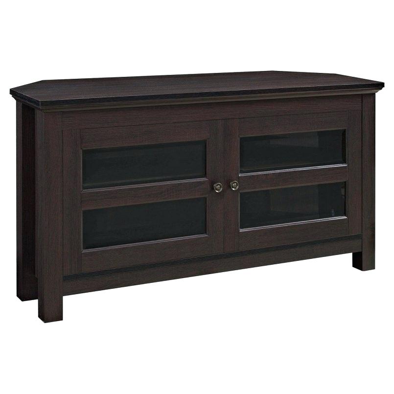 white solid wood corner tv stand cabinet oak stands fireplace with brown top flat home improvement marvelous