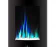Modern Flames Electric Fireplace Elegant 19 5 In Vertical Electric Fireplace In Black with Multi Color Flame and Crystal Display