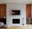 Modern White Fireplace Beautiful Deep orange with White & Black Nice Modern Living Room by