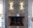 Mosaic Tile Fireplace New Stunning and Creative Use Of Ripple Stream Blue Wavy Mosaic