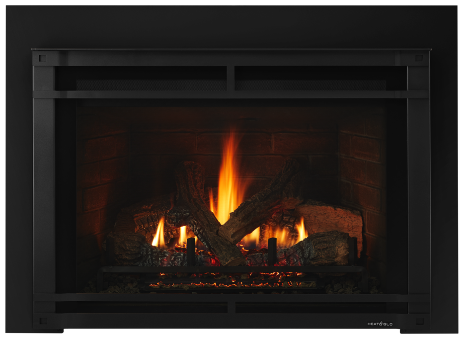 Escape Gas Fireplace Insert img escape halston black