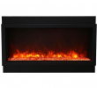 Most Realistic Electric Fireplace Unique Amantii Deep Xt Panorama Black Steel Surround Electric