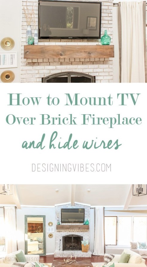 Mount Tv On Brick Fireplace Awesome Mounting Tv Fireplace Hiding Wires Uk Fireplace