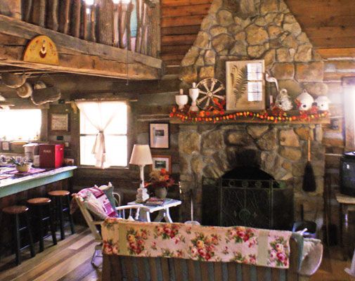 The Brown County stone fireplace f70dd3f9122c456e85cdb1e15ca