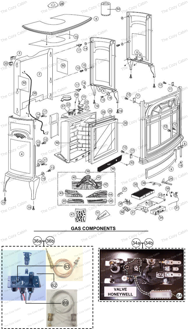 Natural Gas Fireplace Parts Best Of Stardance Direct Vent Sdv30 2941 2942 the Cozy Cabin Stove