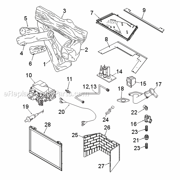 Natural Gas Fireplace Parts New Gas Log Gas Log Fireplace Parts