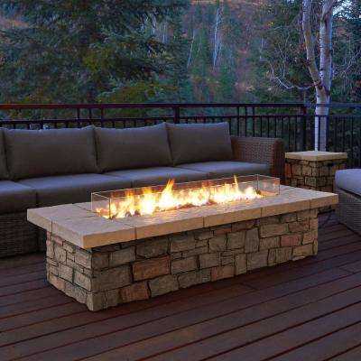 Natural Gas Outdoor Fireplace Fresh Sedona 66 In X 19 In Rectangle Fiber Concrete Propane Fire Pit In Buff with Natural Gas Conversion Kit