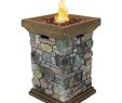 Natural Gas Outdoor Fireplace Lovely Sunnydaze Propane Fire Pit Column Outdoor Gas Firepit for Outside Patio & Deck with Cast Rock Design Lava Rocks Waterproof Cover and Steel