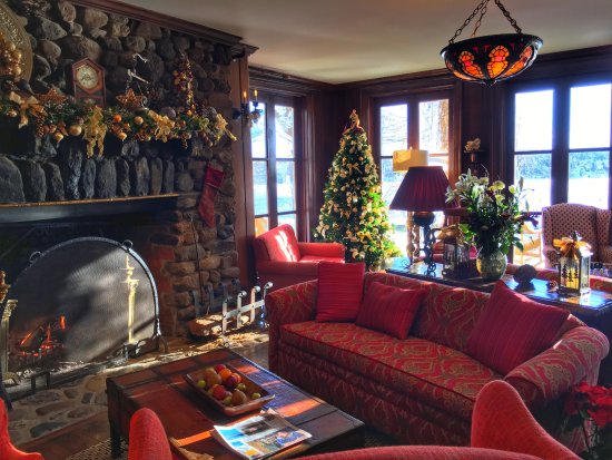 Library Decorated or Christmas December 2017 Picture of library decorated or