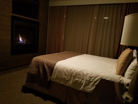 Master bedroom with its own fireplace and TV Picture of master bedroom with its