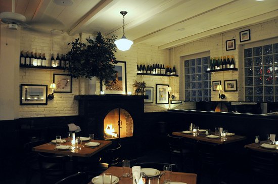 Back dining room with fireplace Picture of The Mermaid Inn back dining room with