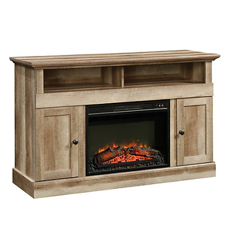 o01 sauder cannery bridge media entertainment fireplace credenza