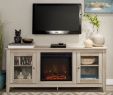 Oak Tv Stand with Fireplace Inspirational 58 Wood Media Tv Stand Console with Fireplace White Oak