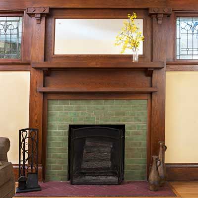 Old Fireplace Elegant Fireplace Architectural Tile Handmade & Vintage Historic