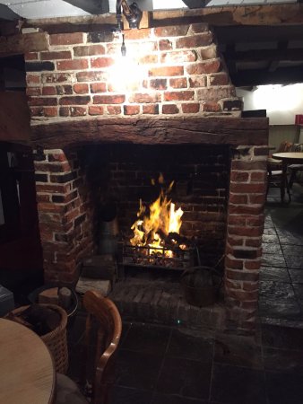 open fire at the haywain