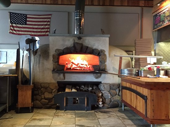 wood fire open kitchen
