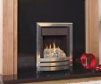 Ortal Fireplace Luxury Flavel Windsor Contemporary Pebble Manual Brushed Steel In