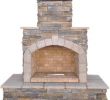 Outdoor Brick Fireplace Kits Beautiful 78 In Brown Cultured Stone Propane Gas Outdoor Fireplace