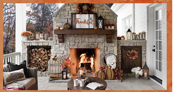Outdoor Corner Fireplace Luxury Love the Fireplace Fall Mantle Pinterest