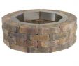 Outdoor Covered Patio with Fireplace Unique Rumblestone 46 In X 14 In Round Concrete Fire Pit Kit No 2 In Sierra Blend with Round Steel Insert