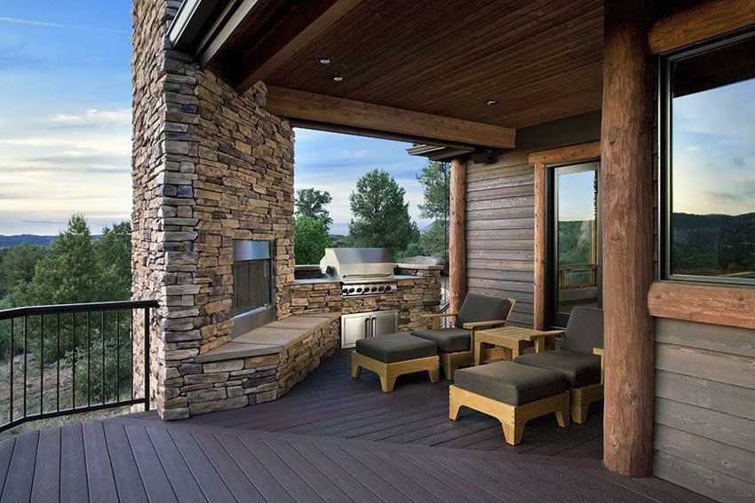 Outdoor Deck Fireplace Unique 45 Backyard Deck Ideas Beautiful Of Designs