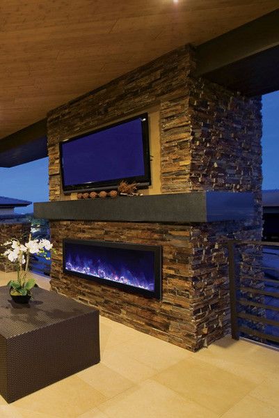 Outdoor Fireplace Designs Plans Inspirational Amantii Panorama Deep 50″ Built In Indoor Outdoor Electric