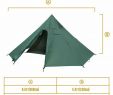 Outdoor Fireplace Dimensions Unique Details About Black orca 7 Sided 2 Chamber Single Outdoor Camping Tent Chimney Tipi Shelter