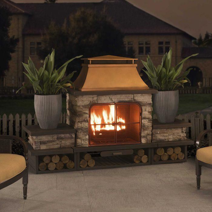 Outdoor Fireplace Ideas Lovely Connan Steel Wood Burning Outdoor Fireplace