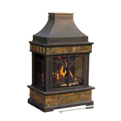 Outdoor Fireplace Kit for Sale Elegant Heirloom 56 In Steel and Slate Outdoor Fire Place