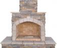 Outdoor Fireplace Kits for Sale Elegant 78 In Brown Cultured Stone Propane Gas Outdoor Fireplace