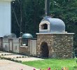 Outdoor Fireplace Kits with Pizza Oven New Outdoor Pizza Oven Wood Fired Insulated W Brick Arch & Chimney