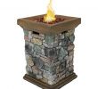 Outdoor Fireplace Kits Wood Burning Awesome Sunnydaze Propane Fire Pit Column Outdoor Gas Firepit for Outside Patio & Deck with Cast Rock Design Lava Rocks Waterproof Cover and Steel