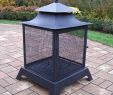 Outdoor Fireplace Propane Elegant Pagoda Style Full View Fire Pit