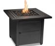 Outdoor Gas Fireplace Table Awesome 30 In W Black Weather Resistant Steel Lp Gas Outdoor Fire Pit with Electronic Ignition and Black Fire Glass