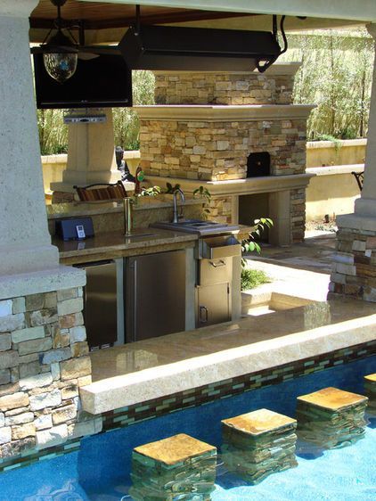 Outdoor Kitchen with Fireplace Elegant 20 Dream Backyards to Make You Green with Envy