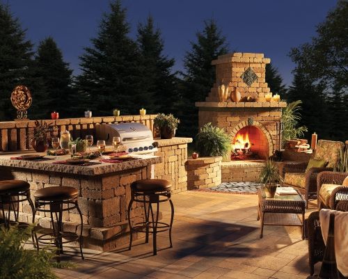 Outdoor Kitchen with Fireplace New Pin On Patio