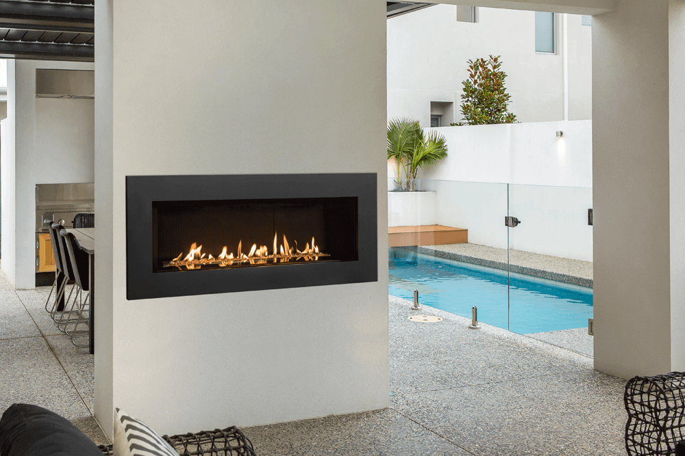 Outdoor Linear Fireplace Lovely Black Outdoor Fireplace Fireplace Design Ideas