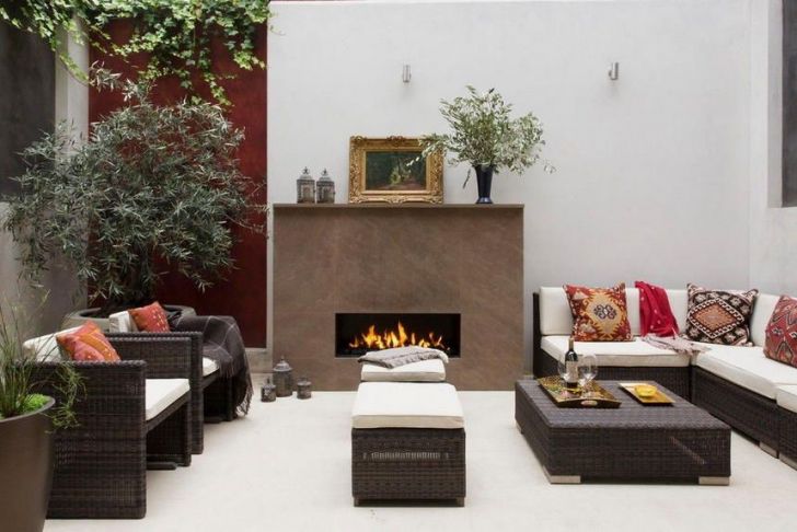 Outdoor Living Spaces with Fireplace Beautiful Outdoor Living Spaces with Fireplace 51