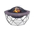 Outdoor Metal Fireplace Fresh Fineway Mgo Diamond Stand Fire Pit Firepit and Bbq Grill
