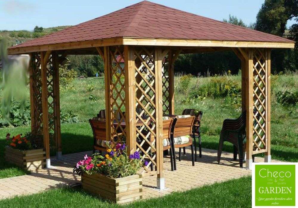 38 Genial Garten Pavilion garten pavilion neu 3m x 3m external 12ft x 12ft garden wooden pavilion gazebo posts of garten pavilion