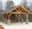 Outdoor Pavilion with Fireplace Lovely Timberframe Outdoor Living area Love This Would Work for