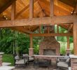 Outdoor Pavilion with Fireplace Luxury Pavilion with Fireplace and Gabled Ceiling