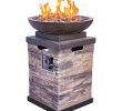 Outdoor Propane Fireplace Kits Fresh Bond Manufacturing Newcastle Propane Firebowl Realistic Stone Look Firepit Heater 40 000 Btu Outdoor Gas Fire Pit 20 Lb Natural