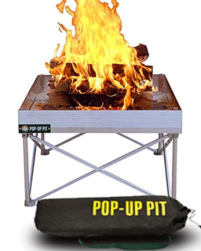 Campfire Defender Protect Preserve Pop Up Fire Pit Portable and Lightweight Fullsize 24 Inch Never Rust FirePit 410LA1owjfL