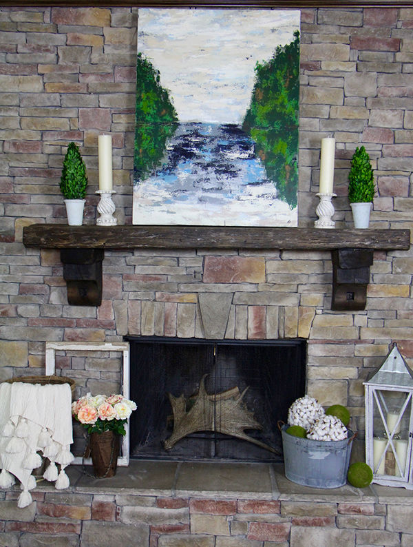 Outside Stone Fireplace Best Of Updating the Family Room for Spring
