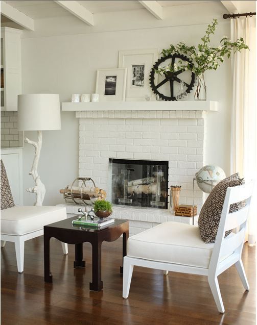 Painted Brick Fireplace before and after Awesome Painted Brick Fireplace [ Interior ]