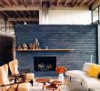Painted Brick Fireplace before and after Fresh touch Of Color Urban Chic