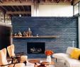 Painted Brick Fireplace before and after Fresh touch Of Color Urban Chic