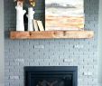 Painted Brick Fireplace before and after Lovely Gray Fireplace Mantel – Cocinasaludablefo