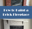 Painted Brick Fireplace before and after Luxury You Can Do It Learn How to Paint A Brick Fireplace with A